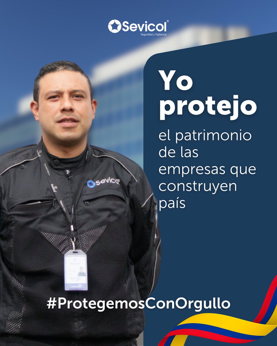 👮‍♂️ En cada turno, detrás de cada uniforme y cada saludo, hay un profesional comprometido con tu seguridad.

En Sevicol rendimos homenaje a quienes con disciplina, entrega y vocación nos demuestran que #ProtegemosConOrgullo 💙

…
#Sevicol #SomosMásQueSeguridad #DíaDelVigilante