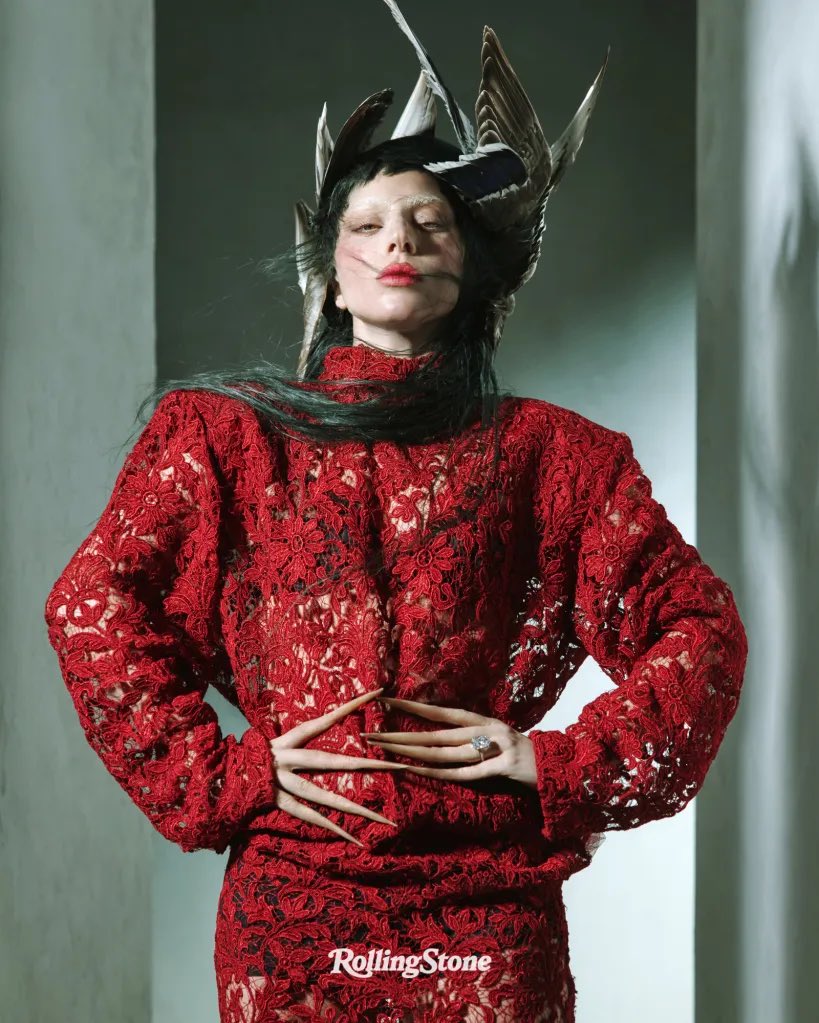 Lady Gaga in Saint Laurent for RollingStone Magazine