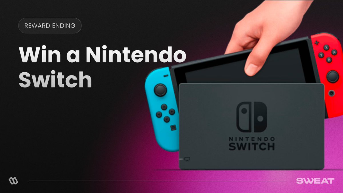 ⏰ Last chance! 

Our Nintendo Switch prize draw ends tomorrow night 🎮

Grab up to 5 tickets for just 1 $SWEAT each 🎟️