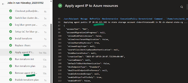 c_chandrasekara's tweet image. Whitelist Microsoft Hosted Azure Pipline Agent IPs in Required Azure Resources and Remove Whitelisted IPs Dynamically with Azure Pipelines chamindac.blogspot.com/2025/11/whitel… #azure #azuredevops #pipelinesimulation