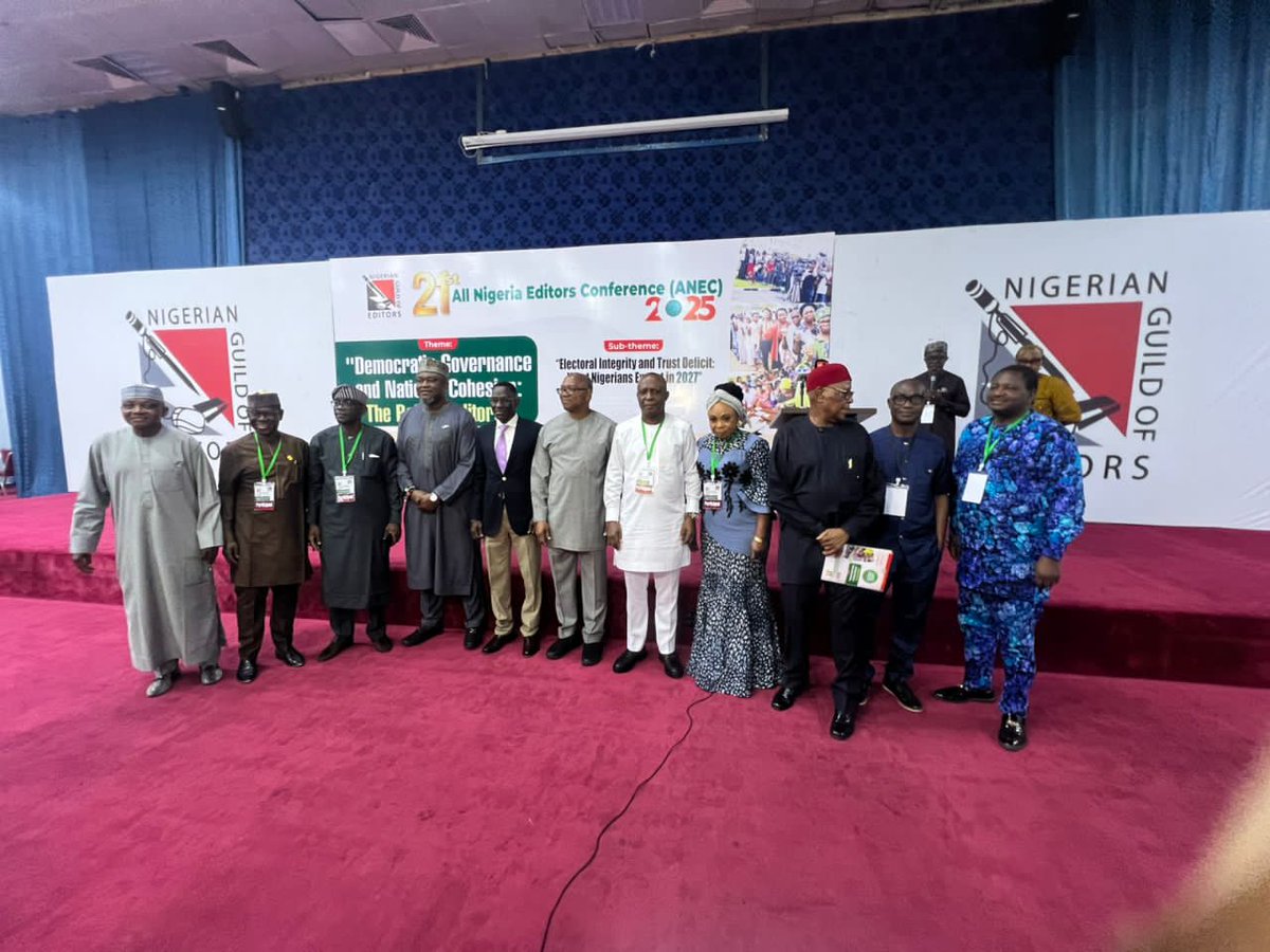 PeterObi's tweet image. Reclaiming Our Nation’s Dignity: A Call to Conscience

Today in Abuja, I addressed the Nigerian Guild of Editors on the theme “Reclaiming Our Nation’s Dignity.” I thanked them for their vital role as shapers of national conscience and reminded them that Nigeria stands at a moral…