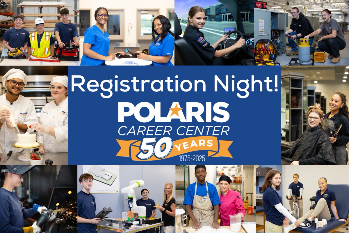 Sophomores, you’re invited to <a href="/PolarisCareerHS/">Polaris High School</a> Registration Night next Tues, Nov. 18 from 6:00-7:30 pm! Come visit our programs &amp; labs, meet our instructors &amp; MORE! Visit bit.ly/40rcdS5, call 440.891.7732 or email ccrisler@polaris.edu for details. #DiscoverYourFuture