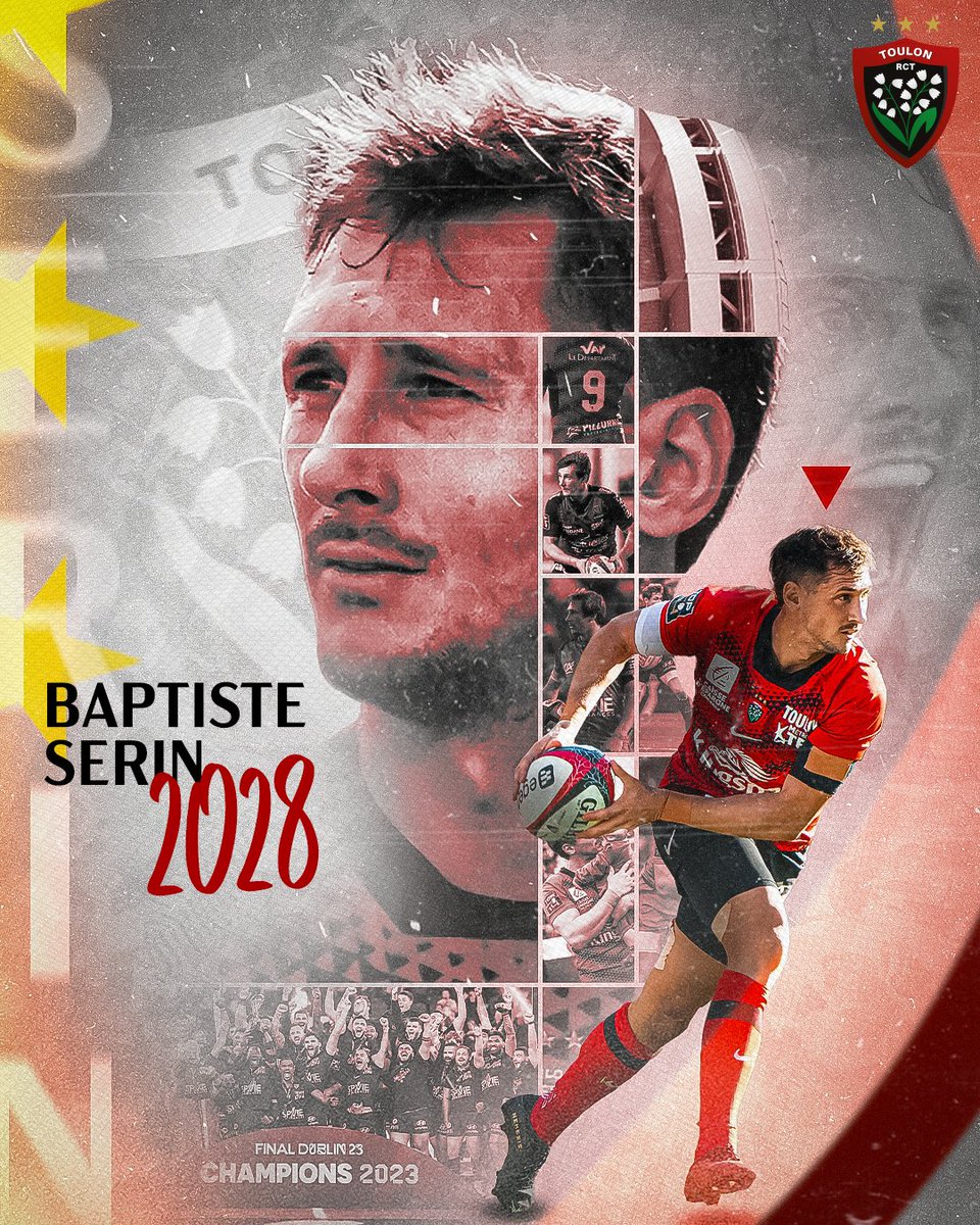 RCTofficiel's tweet image. 2️⃣0️⃣2️⃣8️⃣ ✍ 

Baptiste Serin toulonnais pour 2 ans de plus 🔥👉shorturl.at/P3ly0

#ParceQueToulon