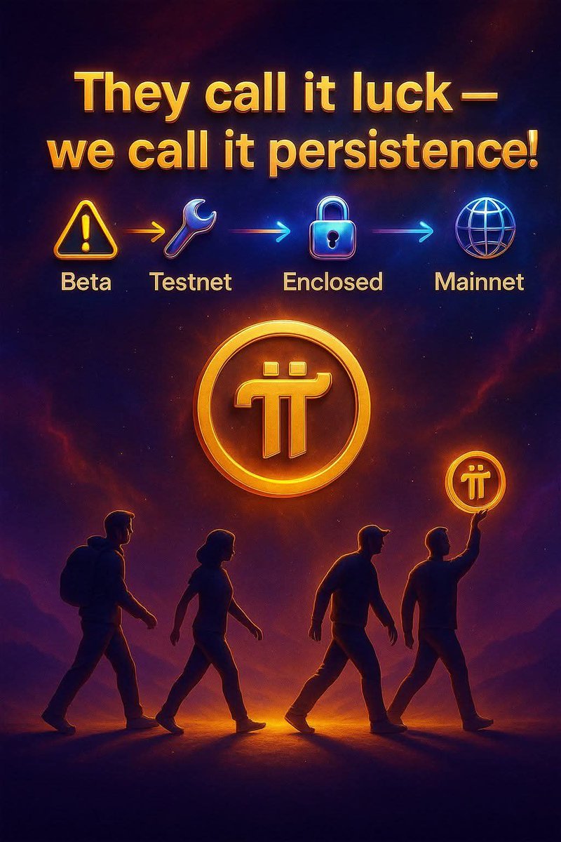Emmyzeal247's tweet image. 🚀 They call it luck — we call it persistence! 💪

From 🔸 Beta ➡️ 🔧 Testnet ➡️ 🔒 Enclosed ➡️ 🌐 Mainnet —
the journey of Pi Network is built on vision, innovation, and unstoppable belief! ⚡
#PiPayment #PiNetwork #crypto #pioneers #Piupdates #Minepi