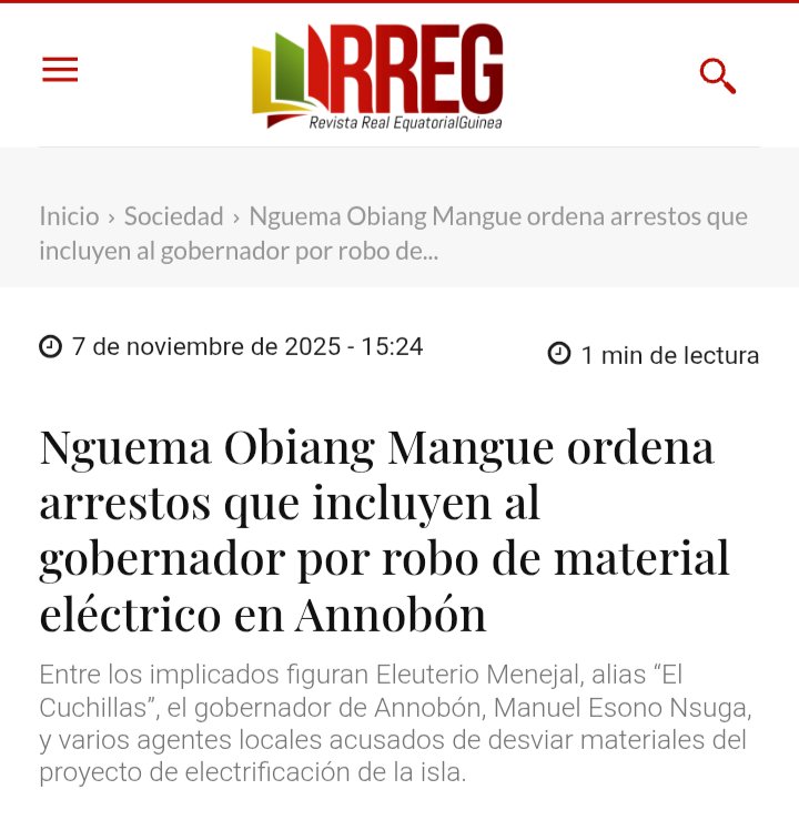 Cuando desde la oposición decimos que Teodorin es el que está detrás de todo lo que se mueve mal actualmente en Guinea Ecuatorial, suele parecer a una acusación infundada contra el vicepresidente, aquí lo asegura, una y otra vez, un medio informativo digital afín al régimen.
