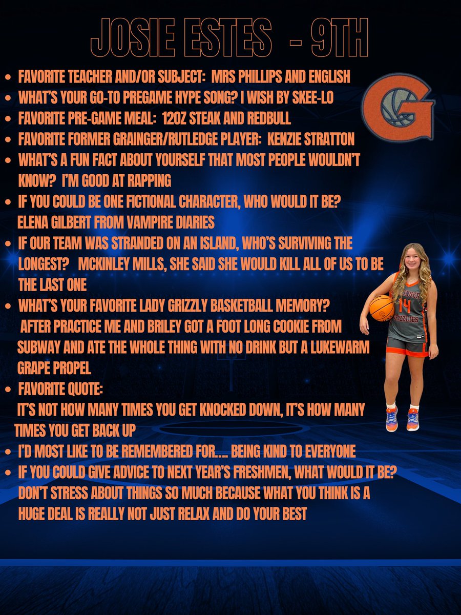 5 days until tip-off!! Today we spotlight 2 Freshmen Layla Elkin and Josie Estes. Both great young ladies and great teammates. Looking forward to seeing them on the floor this season!!