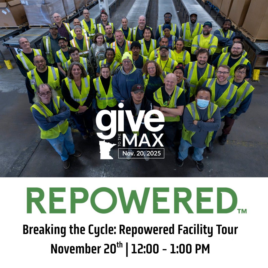 getrepowered's tweet image. Join us on Give to the Max Day! tinyurl.com/5n8fmm7s 
Learn how our team transforms e-waste into opportunity through paid job training that helps adults returning from incarceration rebuild their lives. Donate now at hubs.la/Q03SwPJW0.
#givetothemax #donate #getrepowered