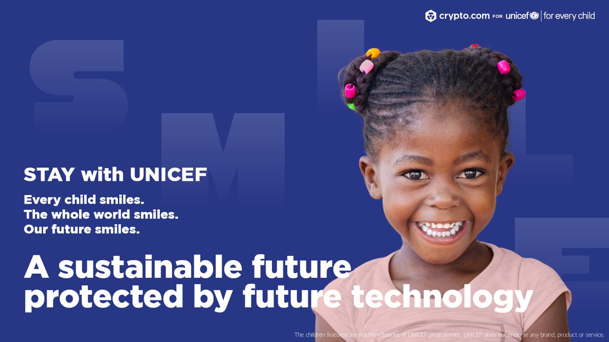 Unite art with impact through the Art of Giving: STAY with UNICEF collection. 🎨

30 <a href="/cryptocomnft/">Crypto.com NFT</a> artists have come together to create art that gives. Transforming creativity into real-world action. 

Every art piece you collect fuels <a href="/UNICEF/">UNICEF</a> essential programs, providing a