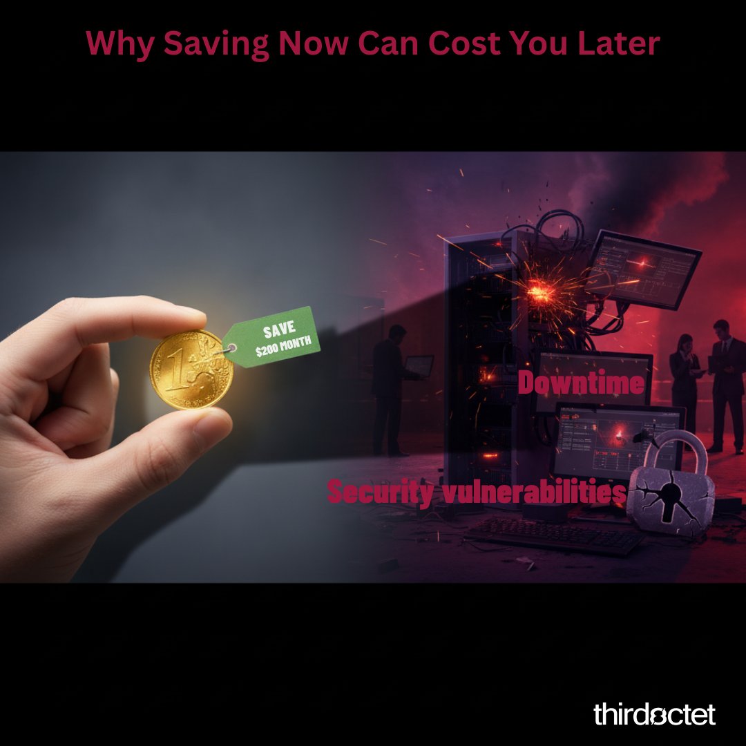 thirdoctet's tweet image. If your IT “savings” vanish every time something breaks, you’re not saving - you’re stalling.

One SMB learned this the hard way when ransomware wiped out 15 years’ worth of “savings.”

What do you think: is “good enough” IT ever really good enough?

hubs.ly/Q03SPh1Z0