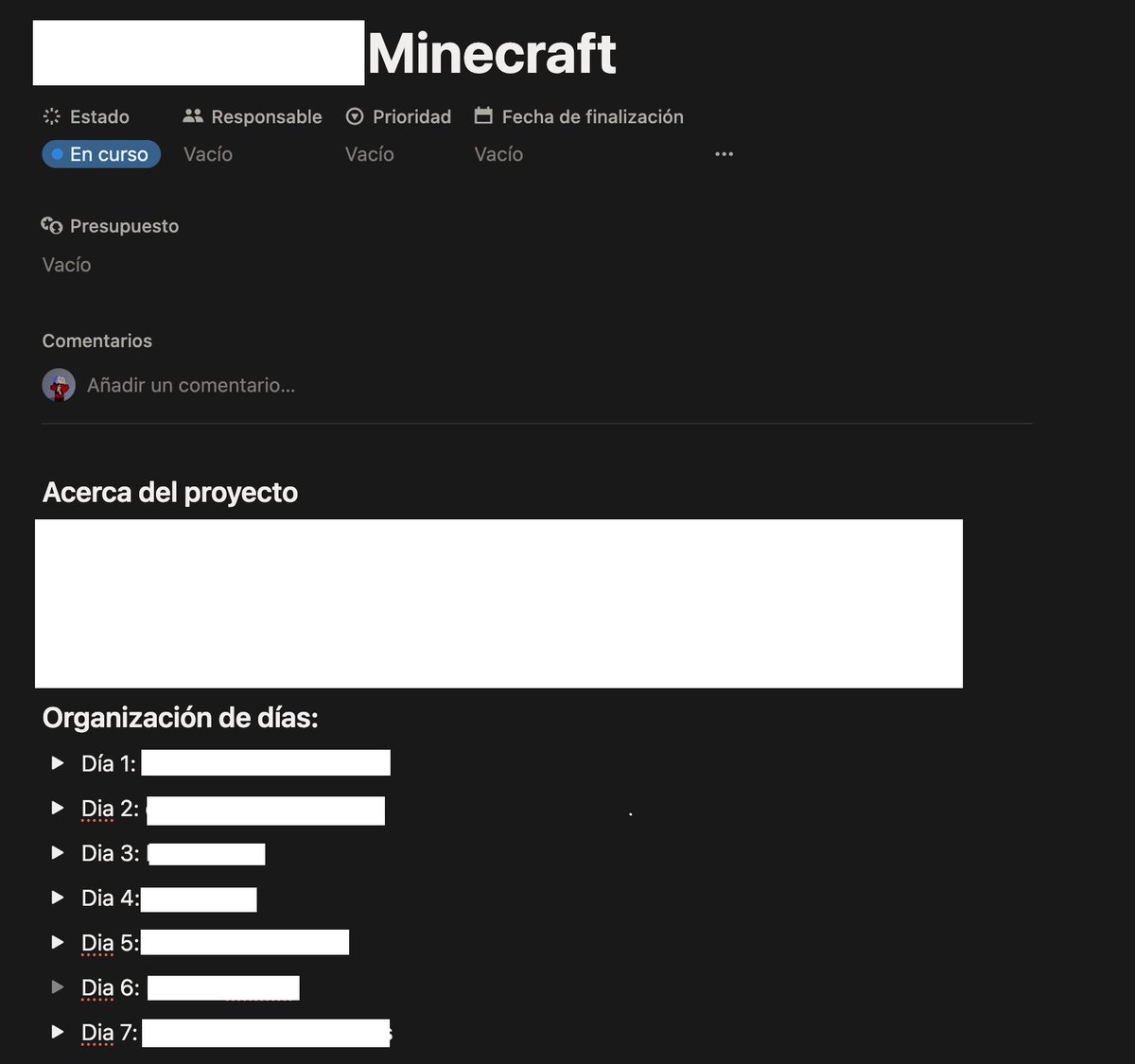 Si muy censurado pero lo que se viene uff, me falta escribir bien el dia 6 y idear mejor algunos dias pero el primero y el ultimo estan 100% listos,