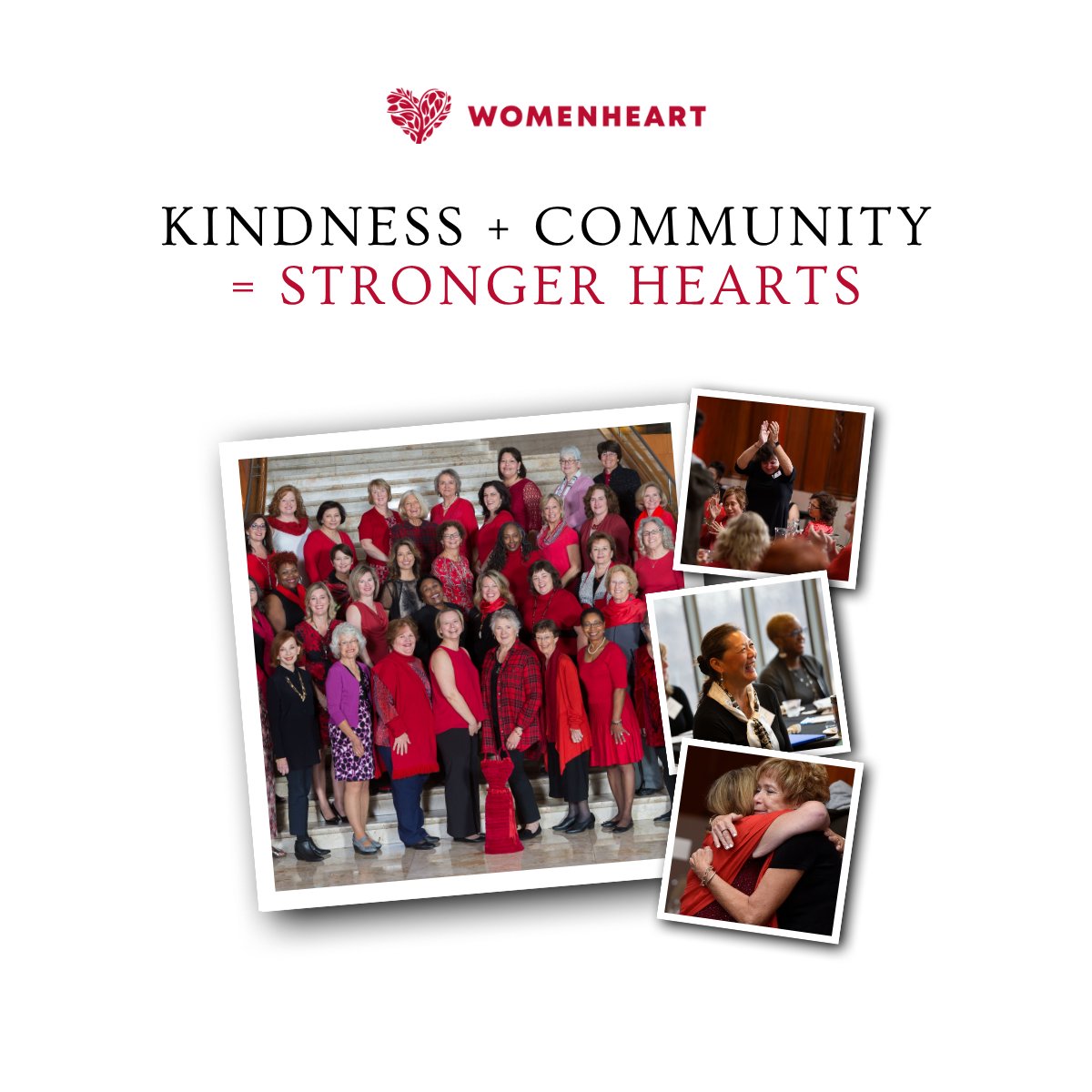 WomenHeartOrg's tweet image. It&apos;s #WorldKindnessDay &amp;amp; we’re celebrating the power of community in heart health.

Kindness isn’t just a feel‑good idea. For women with heart disease, peer support &amp;amp; shared stories save lives.

Reach out, share your story, stand with women.

#WomenHeart #CommunityMatters