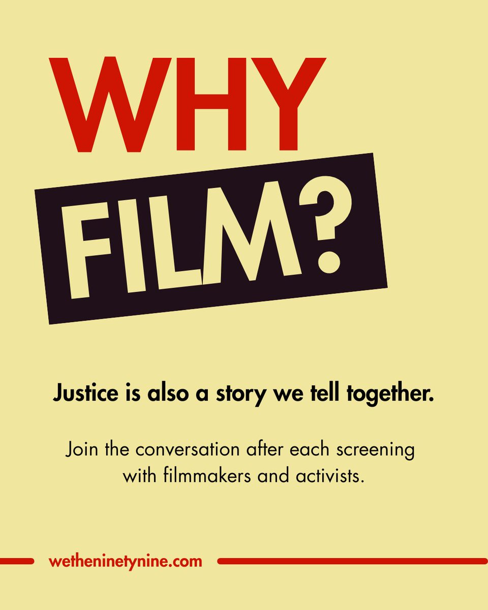 wethe99percent's tweet photo. Stories move people to act. The We The 99 Film Festival brings together films from across Africa and the Global South that document resistance and celebrate community, stories that remind us justice is also something we imagine and tell together.

After each screening, join conversations with filmmakers and activists who are shaping new possibilities for our shared future.

The future starts with what we plant today. Join us at Constitution Hill.
📅 20–22 November | 📍 Constitution Hill, Johannesburg
Join the We the 99% People’s Summit for Economic Justice: https://t.co/JQyjP58nbZ