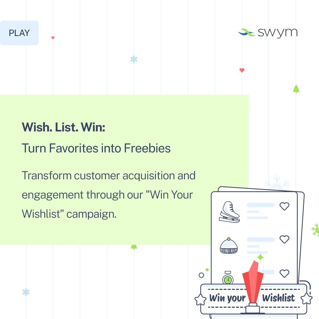 getswym's tweet photo. 🎁 Turn wishlists into wins!

Run a Wish List to Win campaign to boost engagement, grow your list &amp; turn shopper intent into action. 💥

Get the playbook: https://t.co/Fn3E1KG1Yf 
Install Now: https://t.co/w0lkhh9Z2h 

#Ecommerce #BFCM #WishlistMarketing #Swym https://t.co/gX8gCVZehm