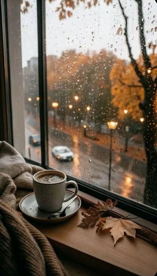 تلك الاجواء الرمادية اللون تثير الحنين وتحيى الذكريات.
#مساء_الــود_والـــورد 
#خواطرسمحه 💟