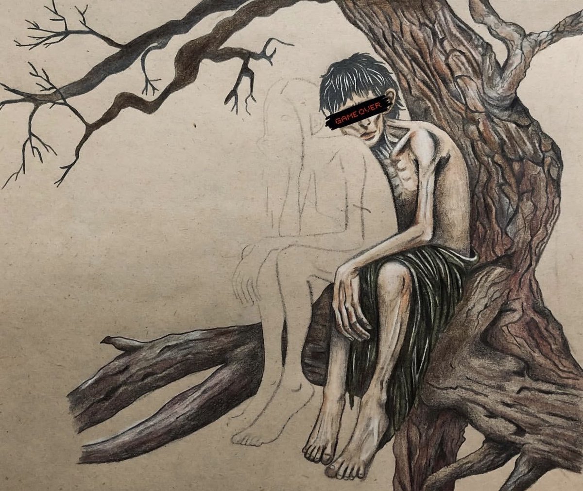 GM 🧚🏼‍♀️

🪽 tired of Earth, longing for Eden
◽️ Colored pencils 
◽️ 1/1

to return to the place before time; to their true home.

🔻