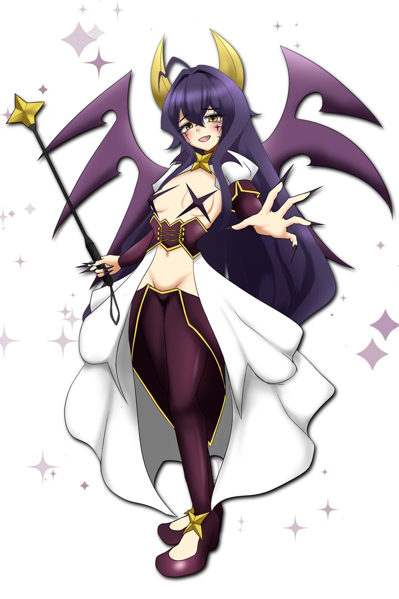 melody_of_D's tweet image. うてなちゃん誕生日なのでベーゼちゃん描いた
おめでとう💜
#まほあこ 
#魔法少女にあこがれて