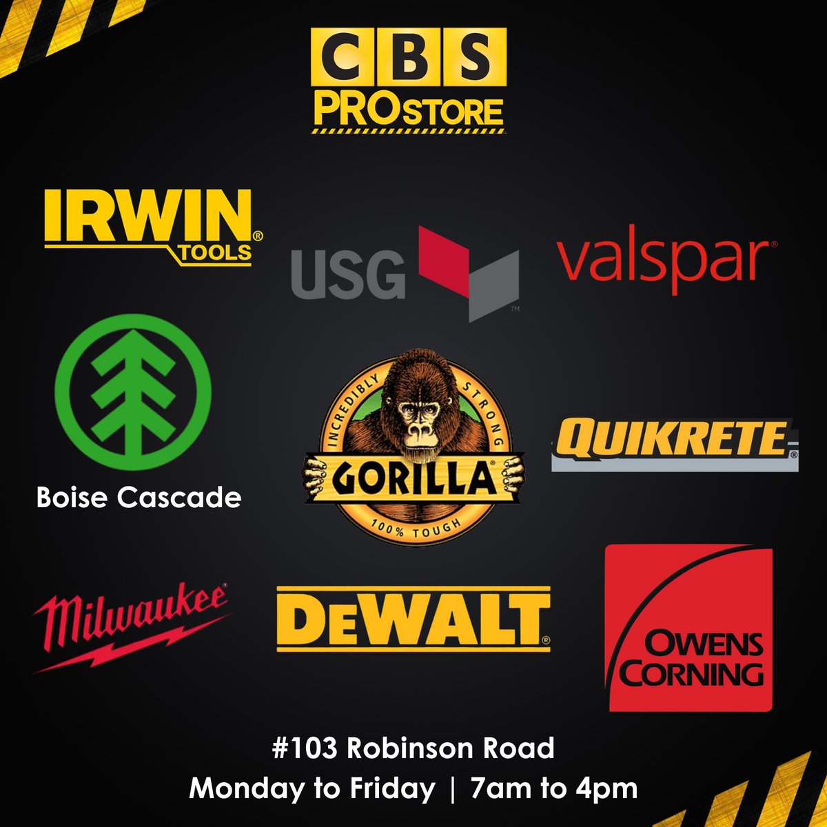 💪 Built for the pros, trusted by the best.
From DeWALT to Milwaukee, USG, Valspar, and more — you’ll find all the top brands you know and rely on at CBS PROstore.

📍Visit Us: cbsbahamas.com/cbs-prostore

#buildbeautiful