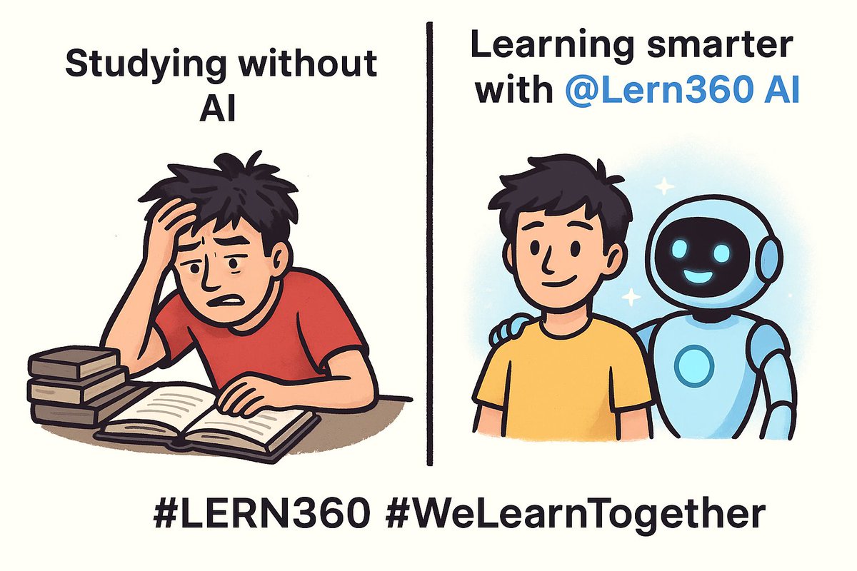 Dinata___'s tweet image. It’s not about studying harder — it’s about learning smarter 
With @lern360 AI, you don’t just study — you evolve. 🚀
#LERN360 #WeLearnTogether @memew524 @ampas____ @invisiblegold