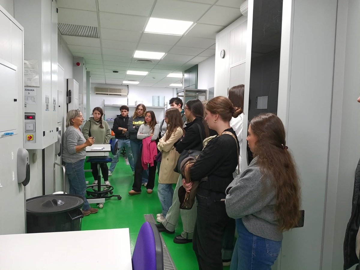 ⚛️ 𝗩𝗜𝗦𝗜𝗧𝗔 𝗔 𝗟𝗔 𝗘𝗦𝗧𝗔𝗖𝗜𝗢𝗡 𝗕𝗜𝗢𝗟𝗢́𝗚𝗜𝗖𝗔 𝗗𝗘 𝗗𝗢𝗡̃𝗔𝗡𝗔 | Los alumnos de 1° del CFGS Laboratorio Clínico y Biomédico han visitado en la mañana de hoy la Estación Biológica de Doñana situada en la avenida Américo Vespucio de Sevilla 🧑🏻‍🔬🔬