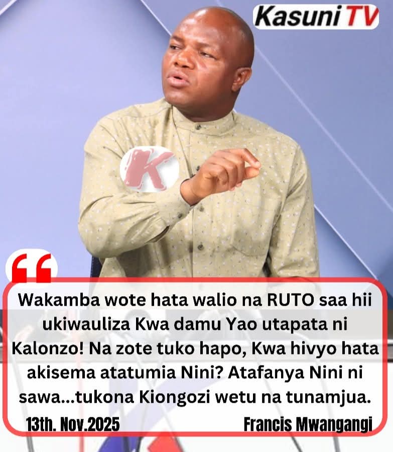 Leadership is God given, 

Ruto must respect Kamba leaders, 

#RespectKambaLeaders

<a href="/skmusyoka/">Kalonzo Musyoka</a>