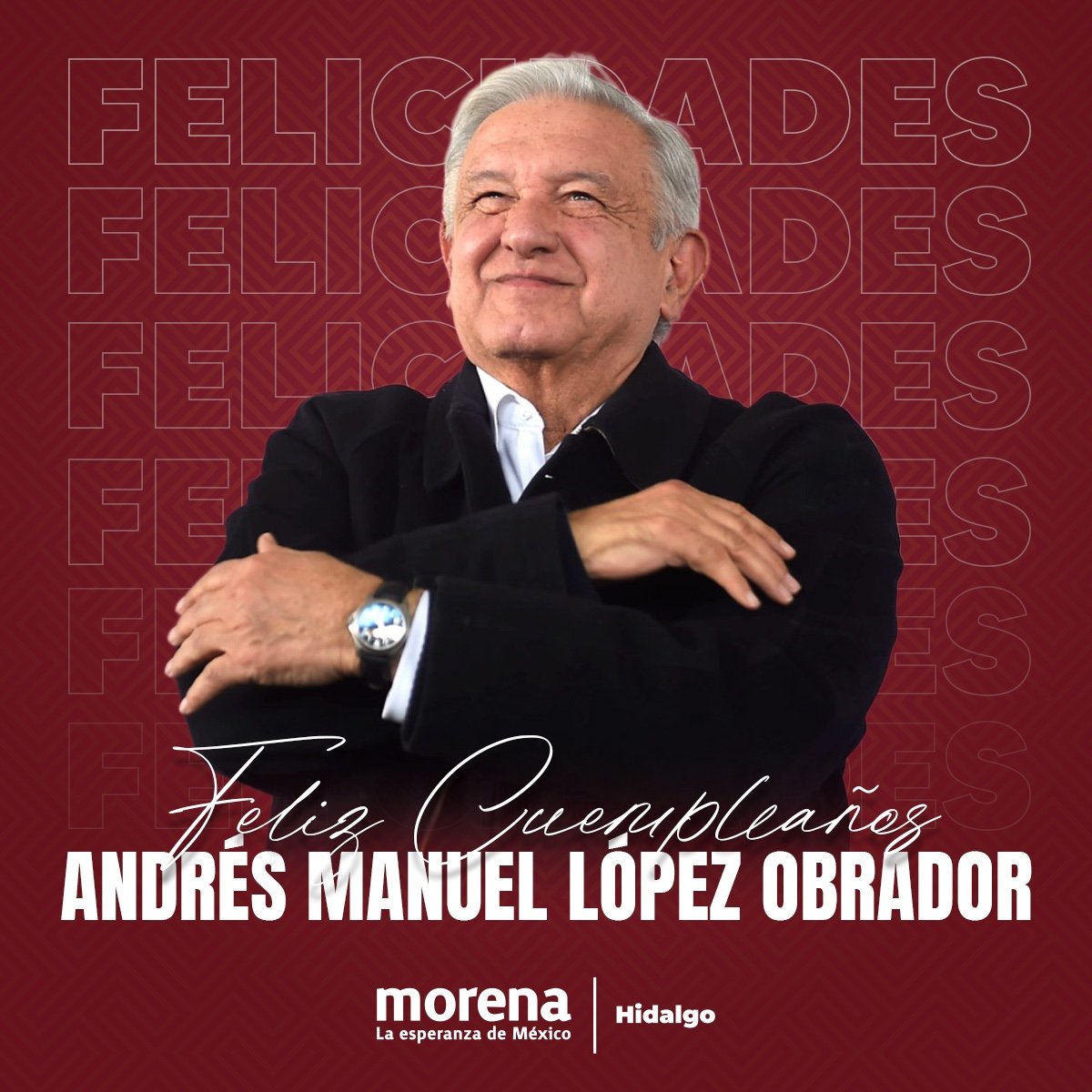 ¡Muchas felicidades al presidente Andrés Manuel López Obrador!

El pueblo de México siempre le estará agradecido por devolverle la dignidad y la esperanza. 

Desde Morena Hidalgo defenderemos su legado de lucha por las causas justas y el bienestar de los que menos tienen.