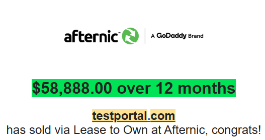 Alhamdulillah! buyer decided to pay early. Surprised to receive payment same day. Thank you <a href="/afternic/">Afternic</a> . Oh yes, the name is