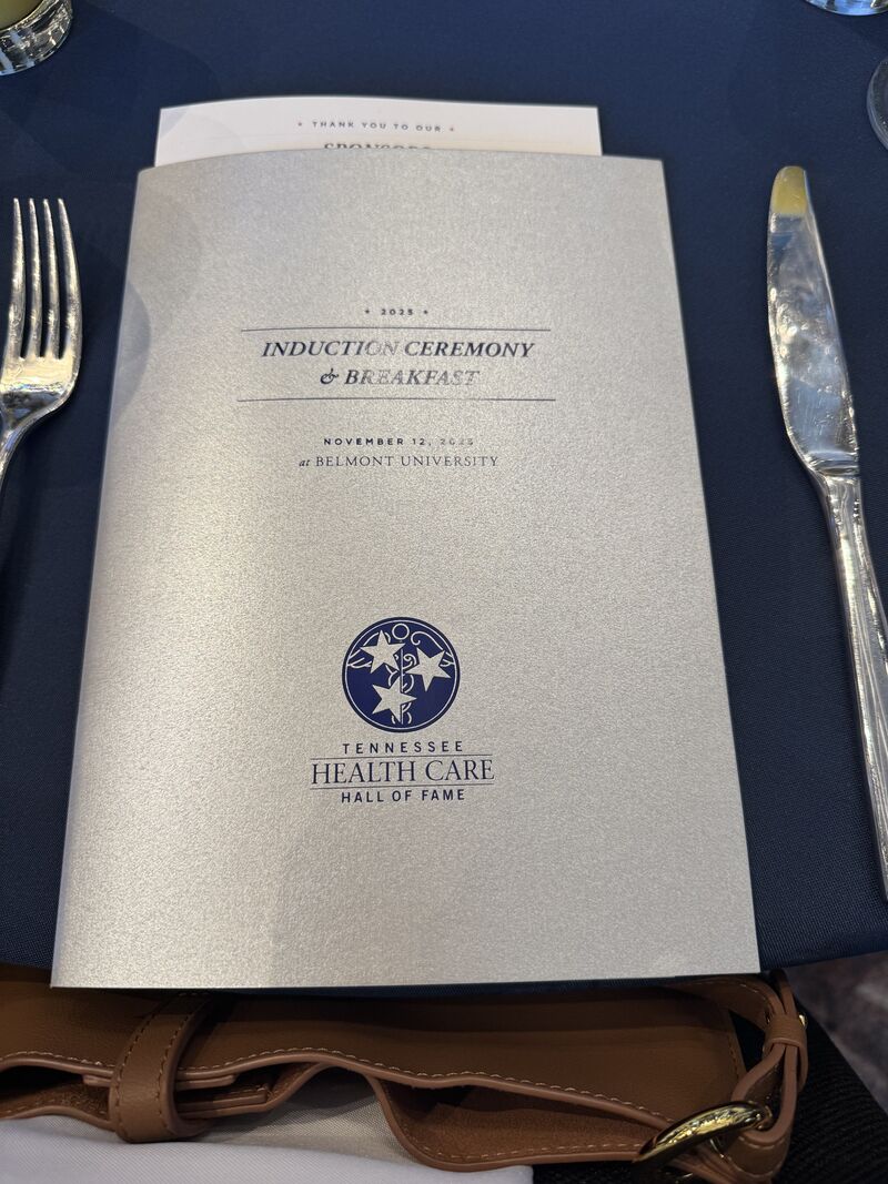 Yesterday, <a href="/estie_hbs/">Estie Harris</a> attended an event at Belmont University’s Fisher Center honoring new inductees into the TN Health Care Hall of Fame. Congratulations to Dr James Downing of St Jude Children’s Research Hospital and all the other inductees!