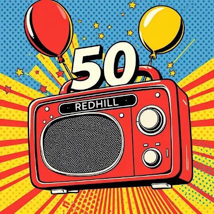 Katie Child's wonderful programme telling the story of our fifty year history is still available to listen to radioredhill.uk/listenagain/?d… It includes archive clips and memories from our presenters young and old.