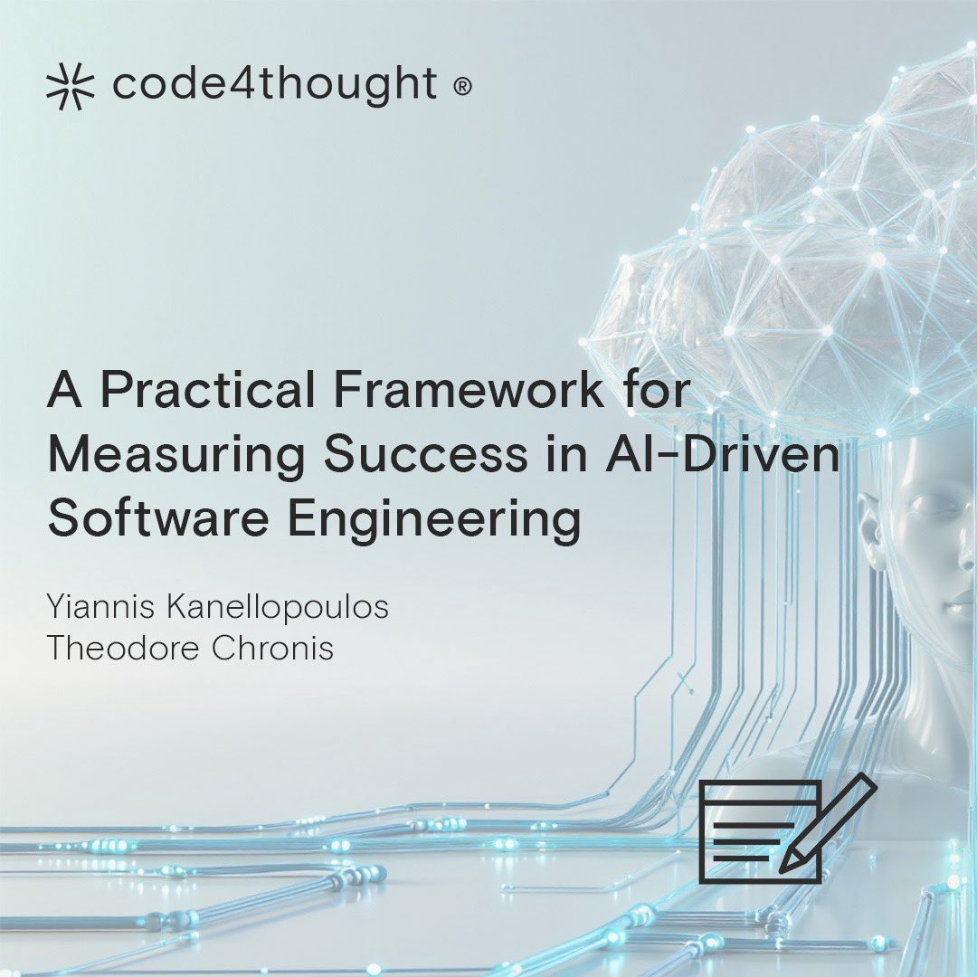 Code4thoughtE's tweet image. AI is transforming software engineering. From Copilots to automated testing, teams can move faster than ever. But let’s be clear: speed alone doesn’t create value. bit.ly/3JI3ozz