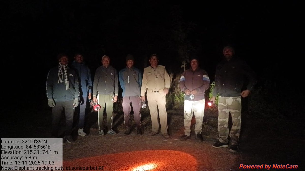 DfoRourkela's tweet image. Elephant tracking duty at Sonaparbat RF near Kharuatoli village by field staff. 🐘🌿 #ElephantProtection #WildlifeMonitoring
@moefcc @pccfodisha @PCCFWL_Odisha @ForestDeptt @RourkelaRc79045 @Yash81848406