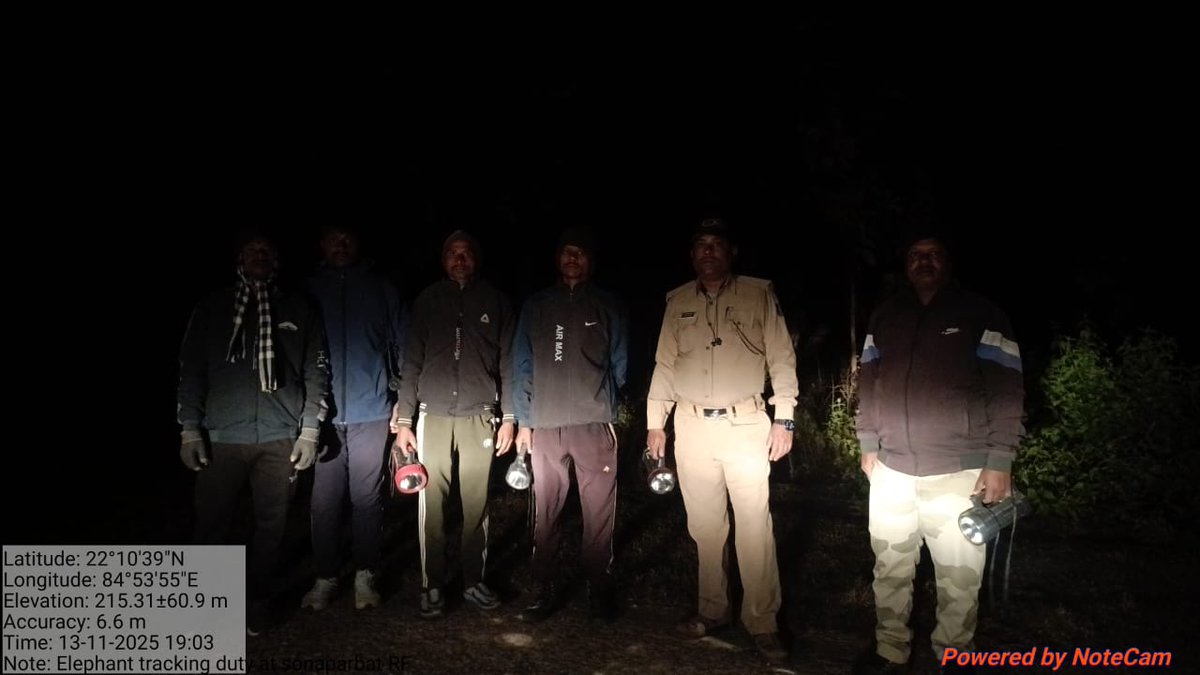 DfoRourkela's tweet image. Elephant tracking duty at Sonaparbat RF near Kharuatoli village by field staff. 🐘🌿 #ElephantProtection #WildlifeMonitoring
@moefcc @pccfodisha @PCCFWL_Odisha @ForestDeptt @RourkelaRc79045 @Yash81848406