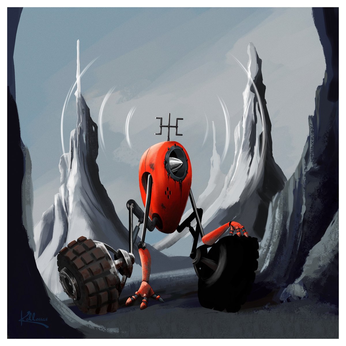 Kollossae's tweet image. &quot;Signal Strength: Insufficient
Connection : Initializing
Stability: Awaiting Synchronization&quot;

#DigitalArt #SciFiArt #MechaDesign