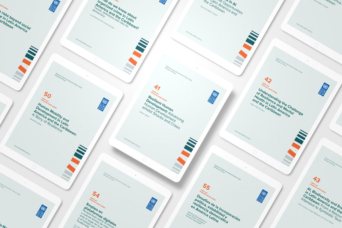 The new #RHDR2025 Working Papers dive deep into the forces redefining human development in LAC — AI and gender bias, organized crime, informality, mobility, and resilience.

Evidence and ideas to guide a new generation of policies: go.undp.org/igG