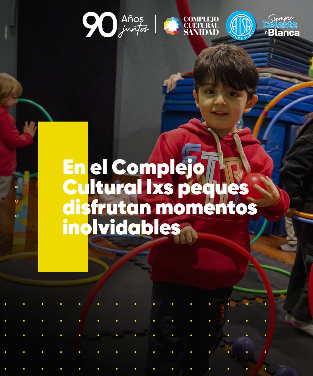 AtsaBsAs's tweet image. Nuestro Complejo Cultural 🎭 es el espacio donde cada compañerx de Sanidad puede expresar su arte 🎨.

Ofrecemos una amplia variedad de talleres para grandes 👱‍♀️👨‍🦰 y chicxs 🧒👧.

Te mostramos 📸 cómo nuestrxs compañeritxs aprenden y se divierten 🙌. Conocé más 👉…