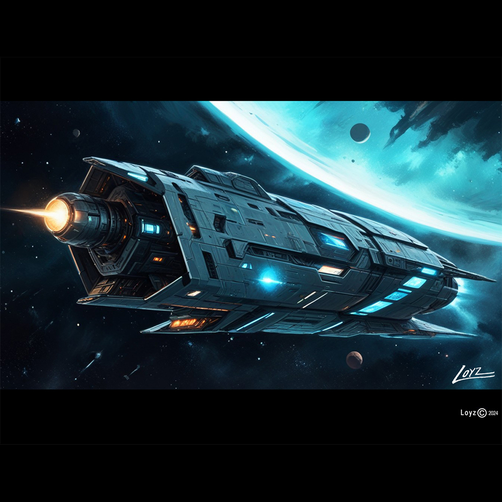 CarlLoyz's tweet photo. -A space pirate ship I designed a few years ago โ๐ - Started as a pencil sketch on paper, finished digitally, recently revisited with A.I. for design variations.
#SpacePirate #ConceptArt #DigitalArt #AIArt #SciFiArt #SpaceshipDesign #Illustration #ArtProcess #SketchToDigital https://t.co/vN9XHnZr5b