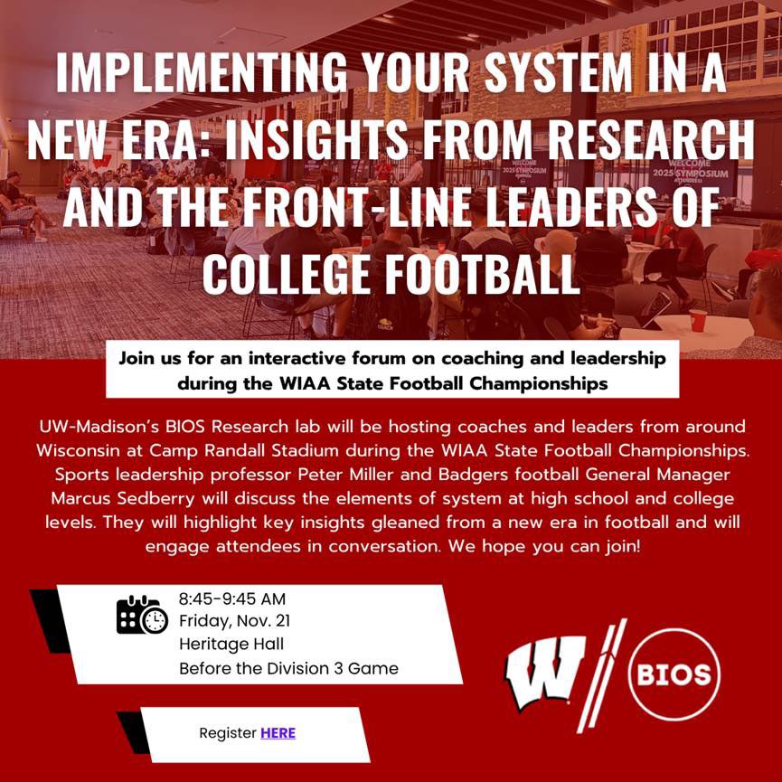 Badger Inquiry on Sport (BIOS) tweet media