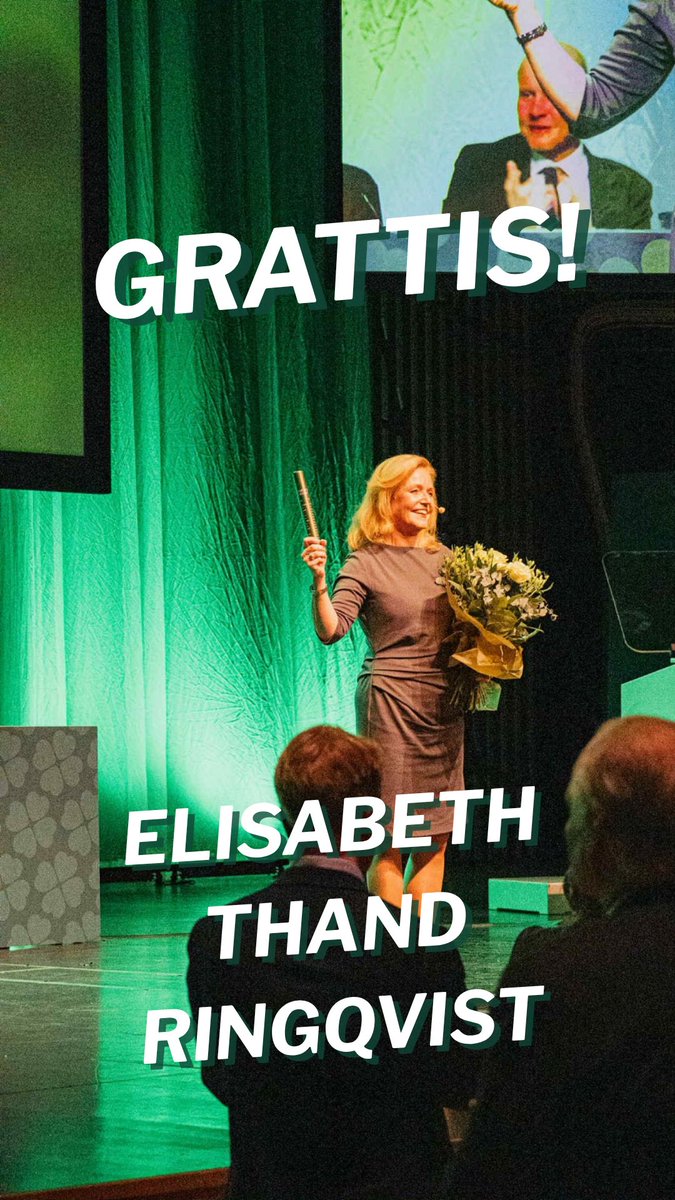 ELISABETH THAND RINGQVIST, vår nya partiledare 🍀💚