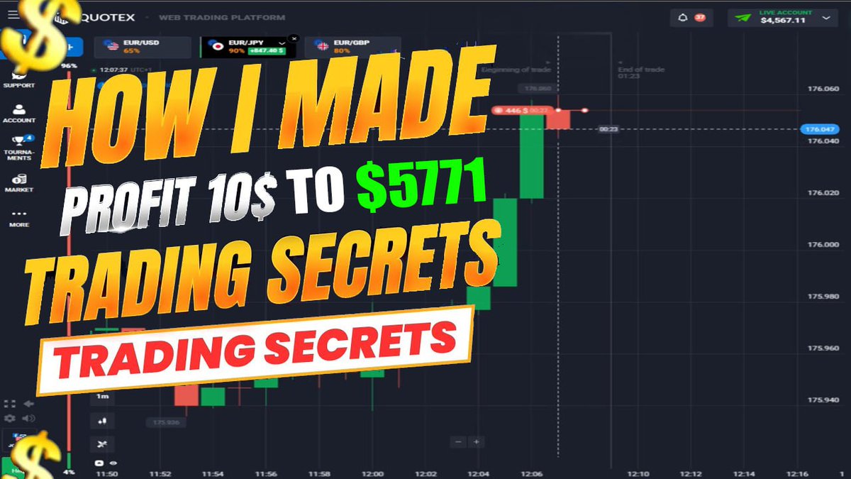 Trading_hwity's tweet image. How I Made $10 to $5700+ Profit With New Quotex Trading Secrets

#premiumtradingstore #quotextrading #quotexsecret #tradingsecret #quotexbug
#quotexsignals #quotexbot

Watch: youtu.be/mMrXMRVxpZw