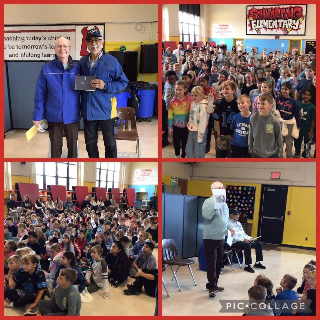 Another great visit with our Bristal Buddies this morning. We had the pleasure of having two Veterans visit us to tell us about their experiences in the Air Force and answer questions from our 3rd and 4th graders. 🇺🇸🇺🇸#weareplainedge instagr.am/p/DRAFDWajpd9/