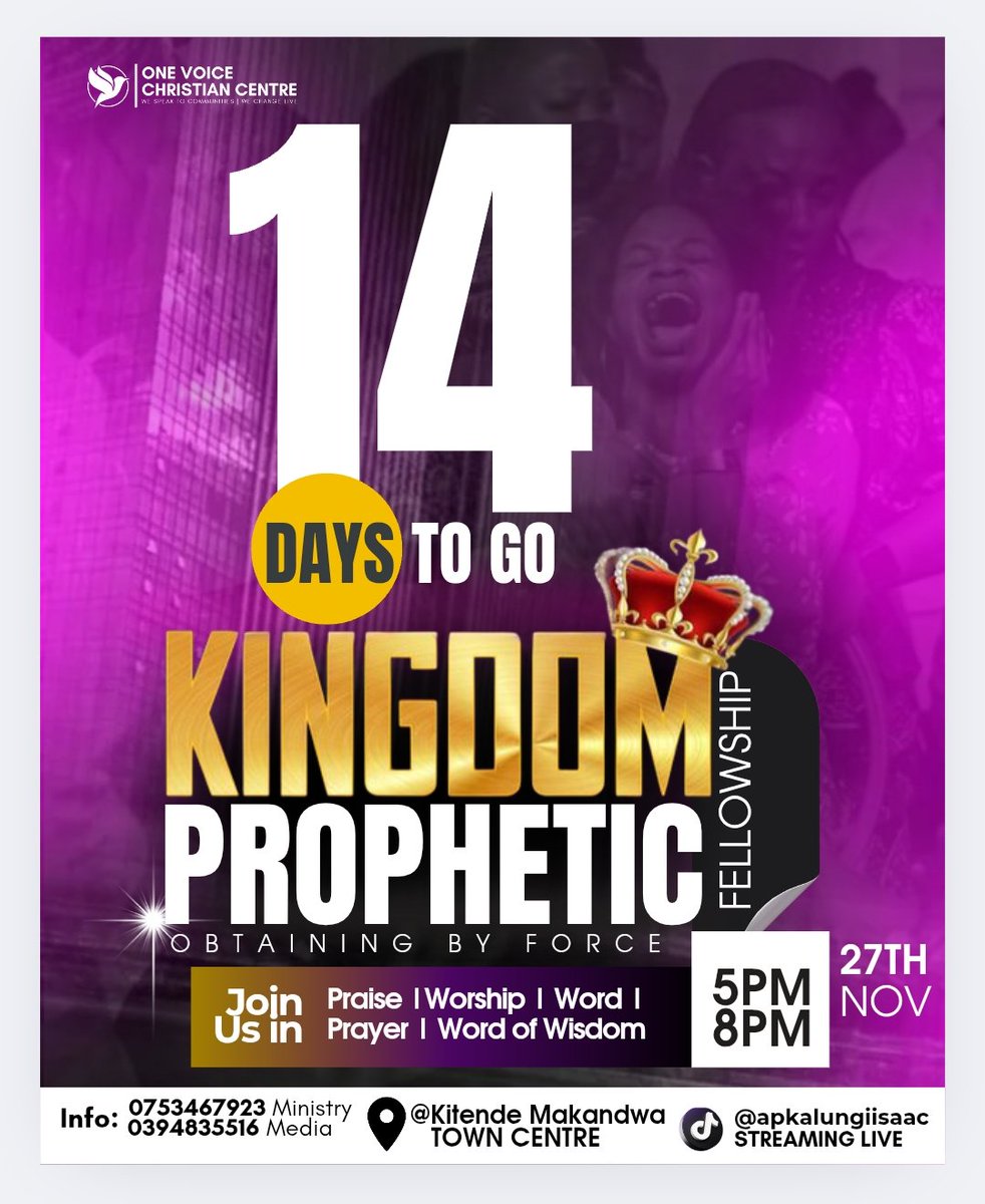 One Voice Christian Centre tweet media