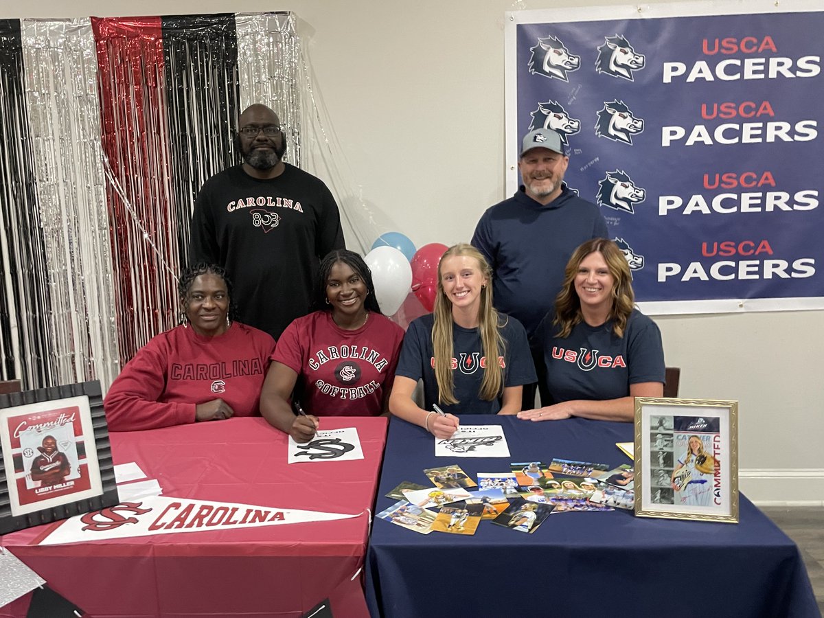 Congratulations to Olivia and Logan signing to continue their softball careers at South Carolina and USC Aiken. Very proud of both of you and it’s great seeing that all your hard work paid off! ⁦<a href="/ILHS_Sports/">Indian Land HS Athletics</a>⁩