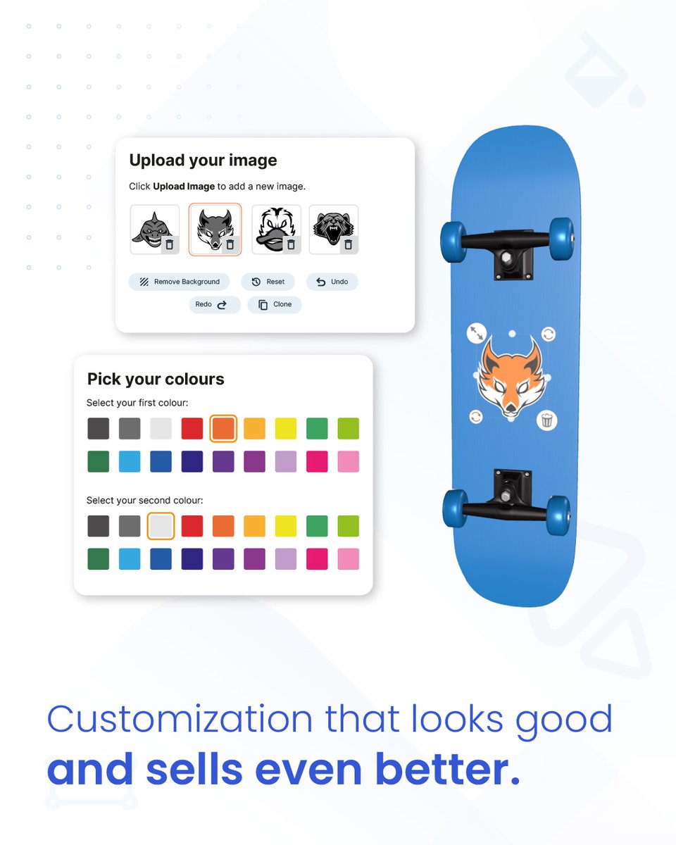 3DKitBuilder's tweet image. Turn customization into conversion ⚙️

Interactive 3D visuals from Kit Builder help you:
✨ Increase engagement
🚫 Reduce returns
⚡ Streamline your workflow

🔗 Book a demo or watch one now: Link in bio
#Ecommerce #3DCustomization #KitBuilder #CustomProducts #ProductCustomizer