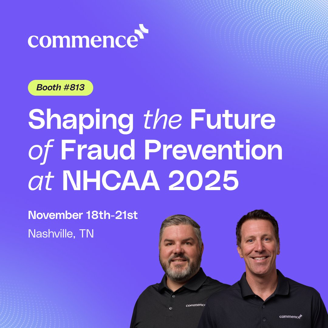 Commence_AI's tweet image. Fraud is evolving. Your strategy should too. ⚡

We’re at #NHCAA to explore how AI, real-world data, and clinical expertise are transforming fraud, waste &amp;amp; abuse prevention across healthcare.

📍 Visit Booth #813 to see what smarter detection looks like.