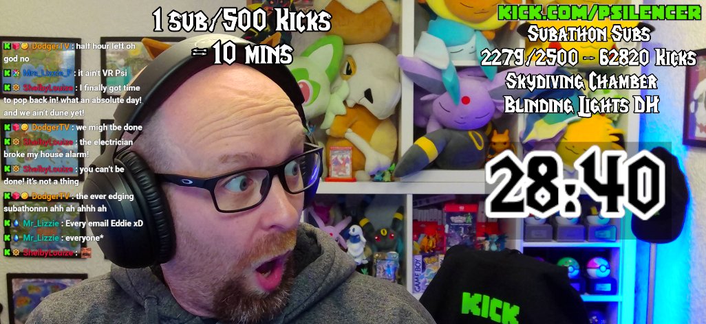 THE FINAL 30 MINUTES IS ON!!!

Can anyone save us? Is this the end of the of the Never Ending Subathon?! Is this the longest Subathon on Kick??

lol <a href="/StakeEddie/">Eddie</a> this might be your last chance to say hi before it all ends! 🤣

HERE - kick.com/psilencer

#PickKick