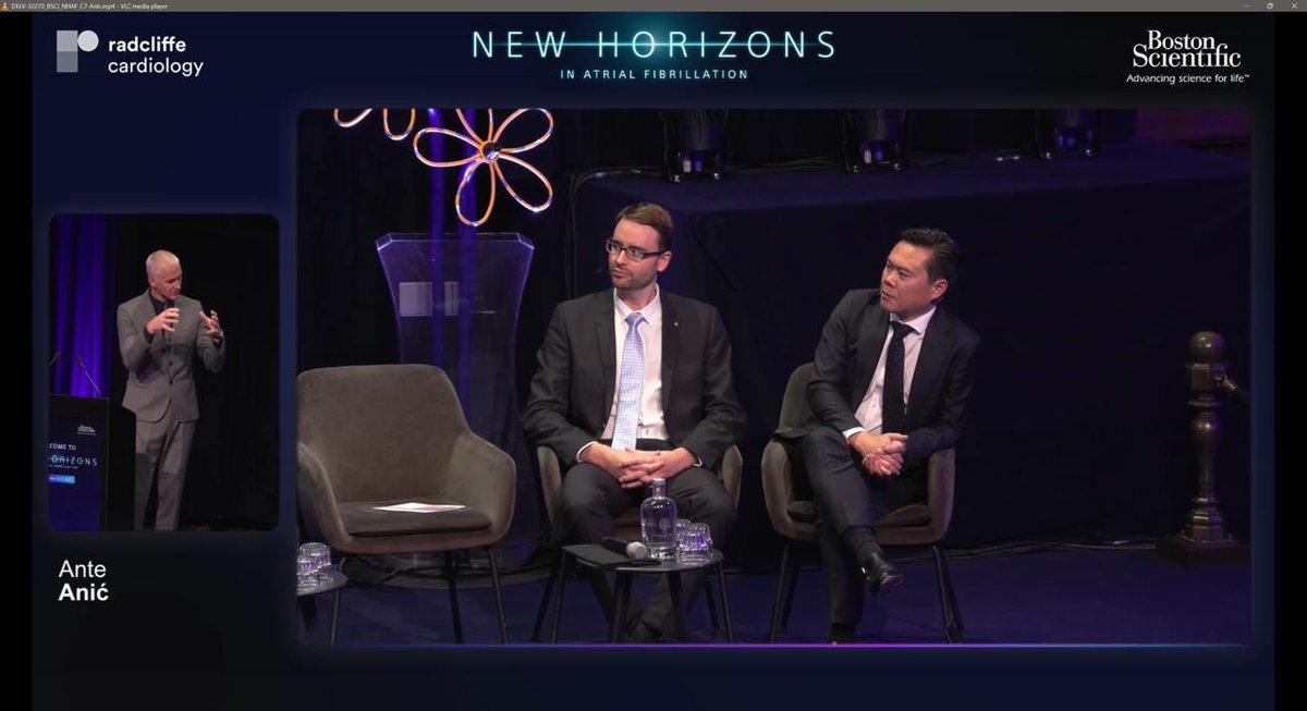 BSC_EU_Heart's tweet image. At #NHAF2025, we close the day with an expert discussion on the future of #AtrialFibrillation ablation &amp;amp; #StrokeManagement.

Dr. @AnteAnic4  shared insights on FARAFLEX™, while Profs. Peichl &amp;amp; Boveda highlighted advances shaping #PFA and #StrokePrevention.

#Epeeps #CardioX