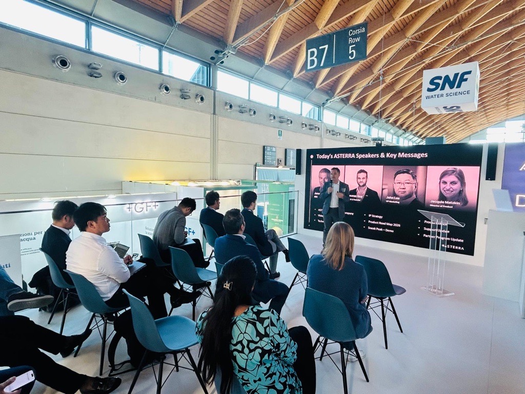 asterratech's tweet image. Exciting week at Ecomondo 2025 in Italy!

We gathered in AlmavivA&apos;s booth, alongside other partners, for our Global Executive Leadership Summit. It was an exchange of insights, updates &amp;amp; shared goals

Grazie to our partners &amp;amp; for their support!

#IntelligenceToAct #LeakDetection