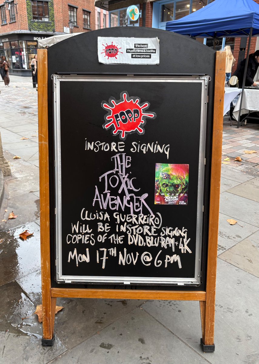 FoppCovent's tweet photo. 🦠Toxic Avenger Signing 🦠

Monday 17th November 6pm

Free goodie bags for all attendees! https://t.co/op8GgpCy5D
