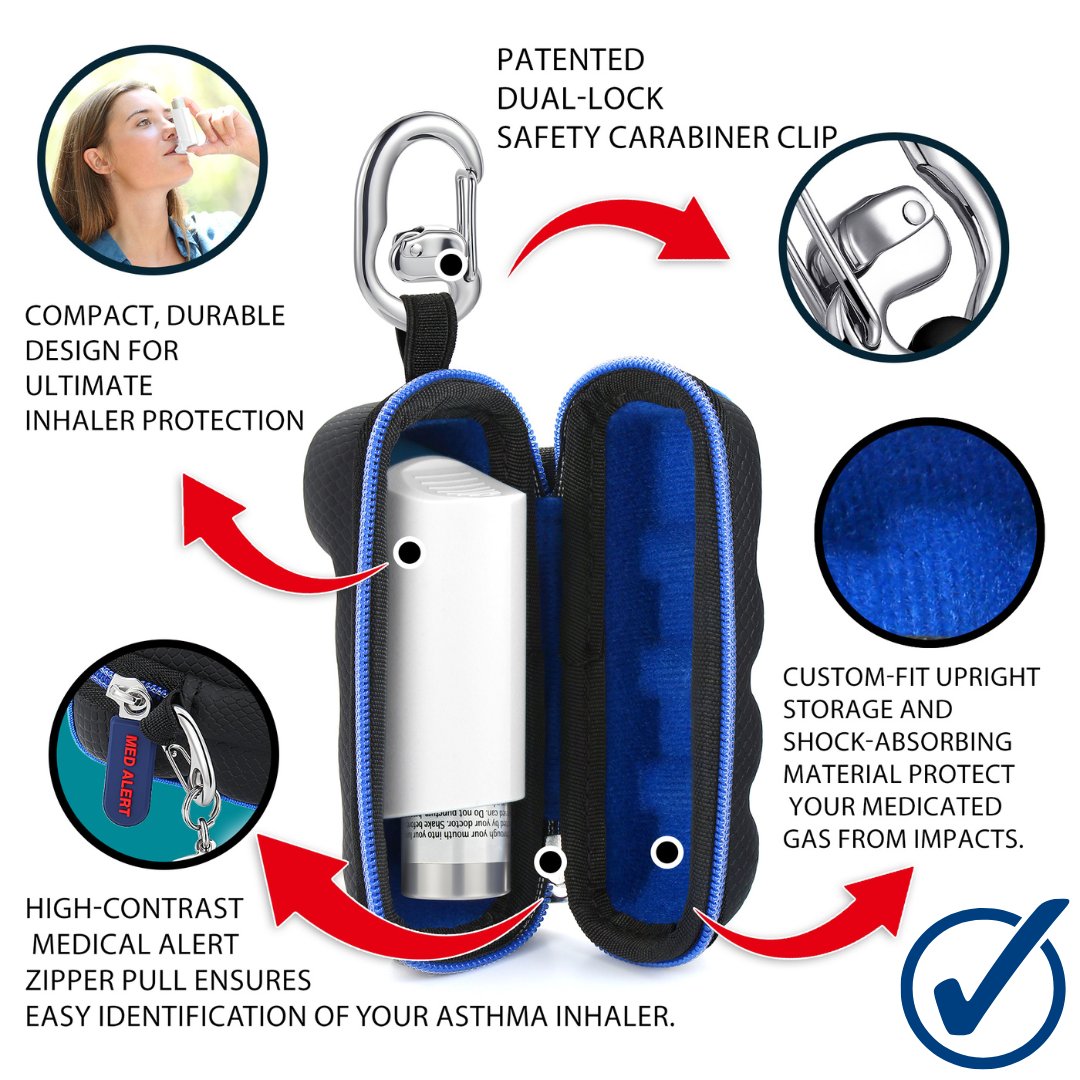 Divoti's tweet image. Don't just carry your inhaler, protect it. Our Medical Alert Travel Case offers total peace of mind with a shock-absorbing interior, a patented dual-lock safety carabiner, and a high-contrast "MED ALERT" zipper for emergencies. Upgrade your safety today!  divotiusa.com/asthma-inhaler……