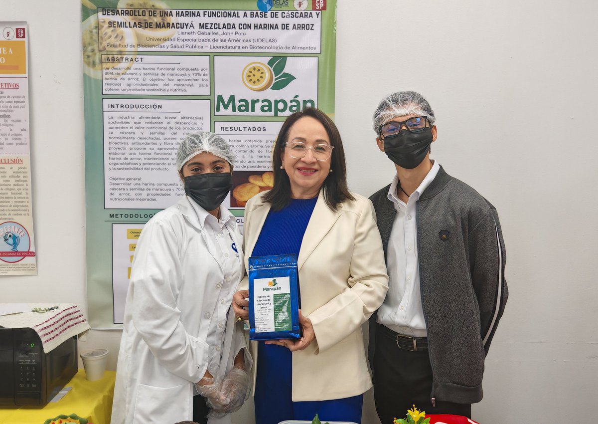 nicoterrerosb's tweet photo. La carrera de Biotecnología de Alimentos de la Facultad de Biociencias y Salud Pública de la #UDELAS celebró hoy con gran éxito Innova Market, una exposición donde nuestros estudiantes presentaron el fruto de su talento y creatividad a través de proyectos de investigación aplicada. 🍍🥖✨
Me llena de orgullo ver cómo transforman materias primas como papaya, chayote, ñame, zaril, mango, piña, otoe, escamas de pescado y más, en productos innovadores: galletas, panes, mermeladas, vinos, mantequillas y otros alimentos que reflejan su ingenio y compromiso con la sostenibilidad y la ciencia. 💙

En UDELAS seguimos apostando por una educación que investiga, crea y transforma. 💫

#UDELAS #UDELASAvanza #GestiónNTB #DoctoraNico #InnovaciónUdelista