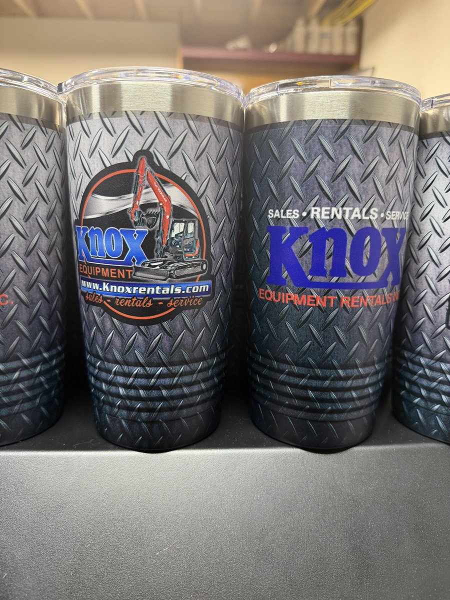 thin_threads's tweet image. Huge shout to Knox Rentals for their continued support. 96 full wrap uv printed tumblers! We done a  lot of embroidery for Brian and his crew there and now some cups! If you’re looking for equipment contact them today for all your job site needs!  #thinlinethreads #uvprinting